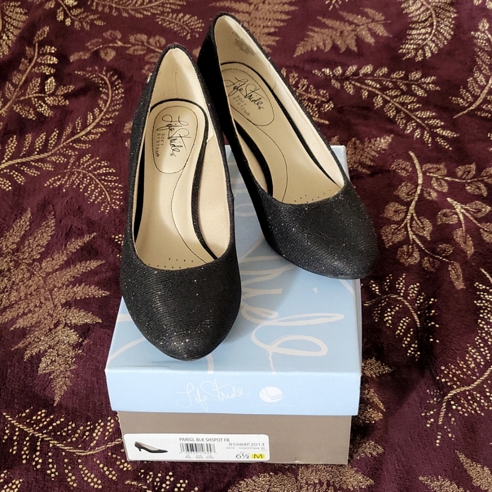 Black Sparkling Parigi Pump - 6.5